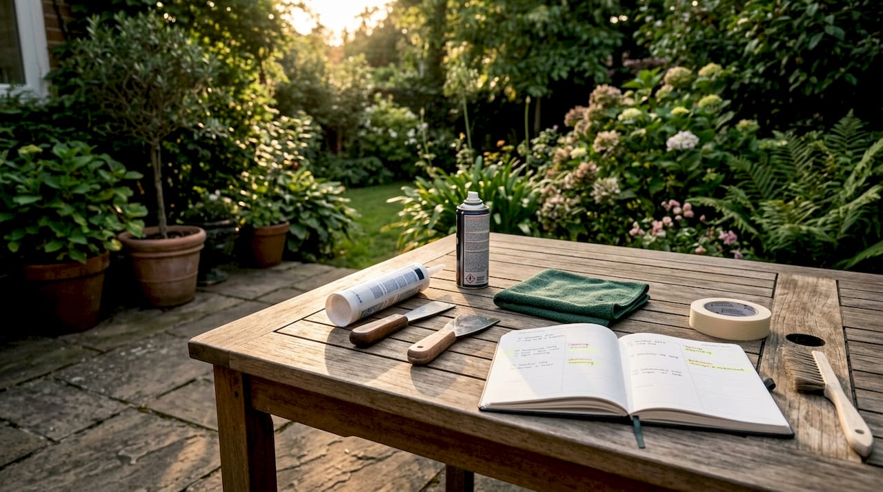 Window maintenance tools and planner on workbench