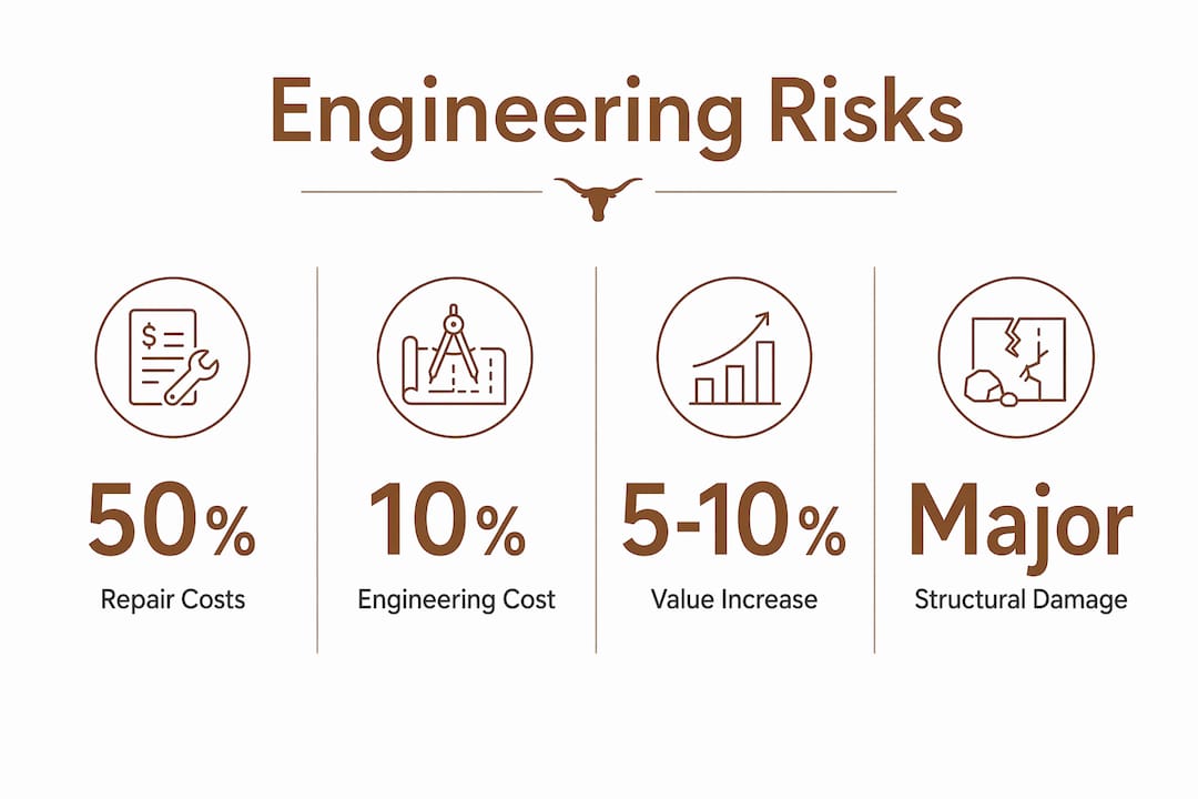Infographic illustrating pool engineering risk statistics
