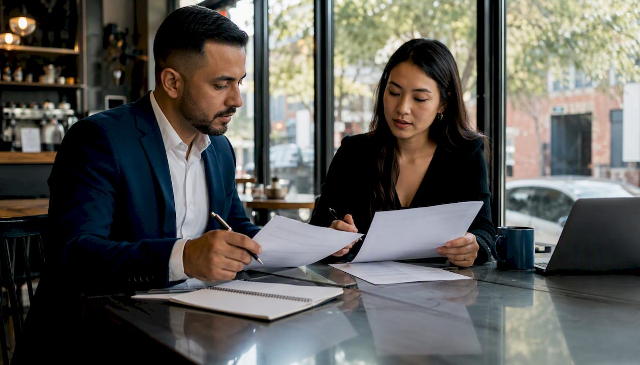 Hands discussing crypto banking providers
