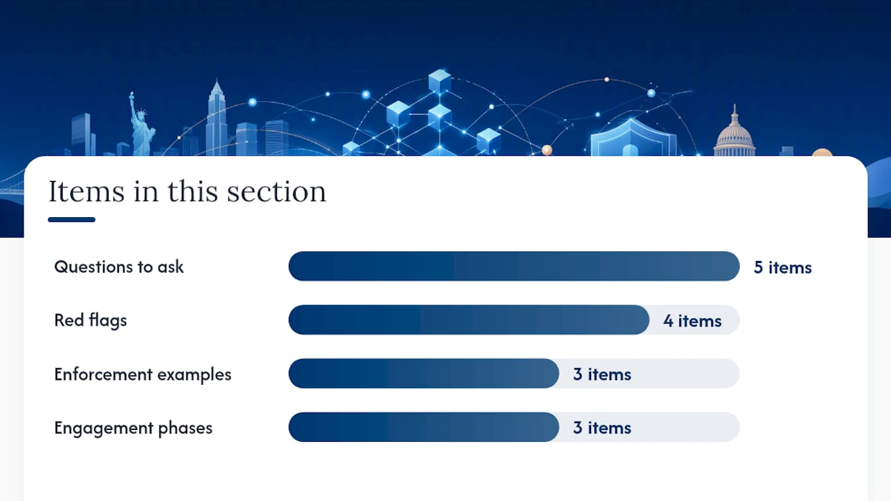 How do you choose legal counsel to design and defend your KYC program? — overview diagram