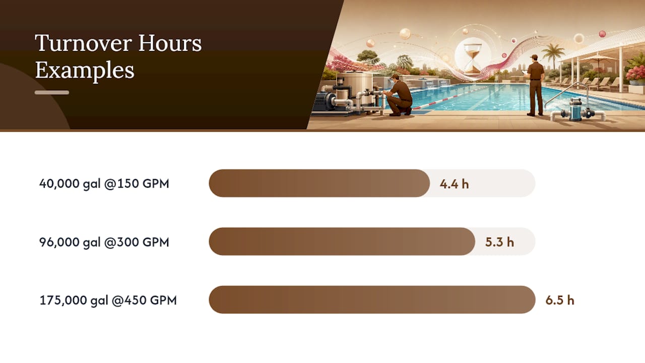 Pool turnover hours calculation flowchart