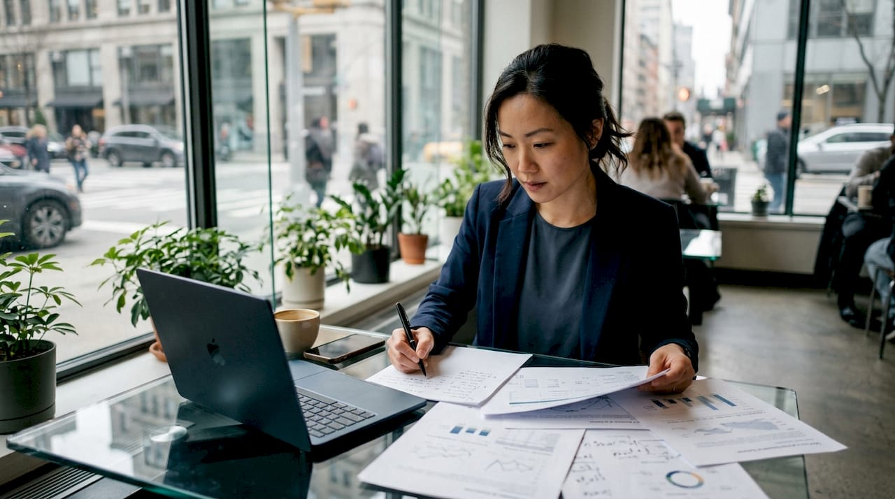 Logistics manager planning transport system