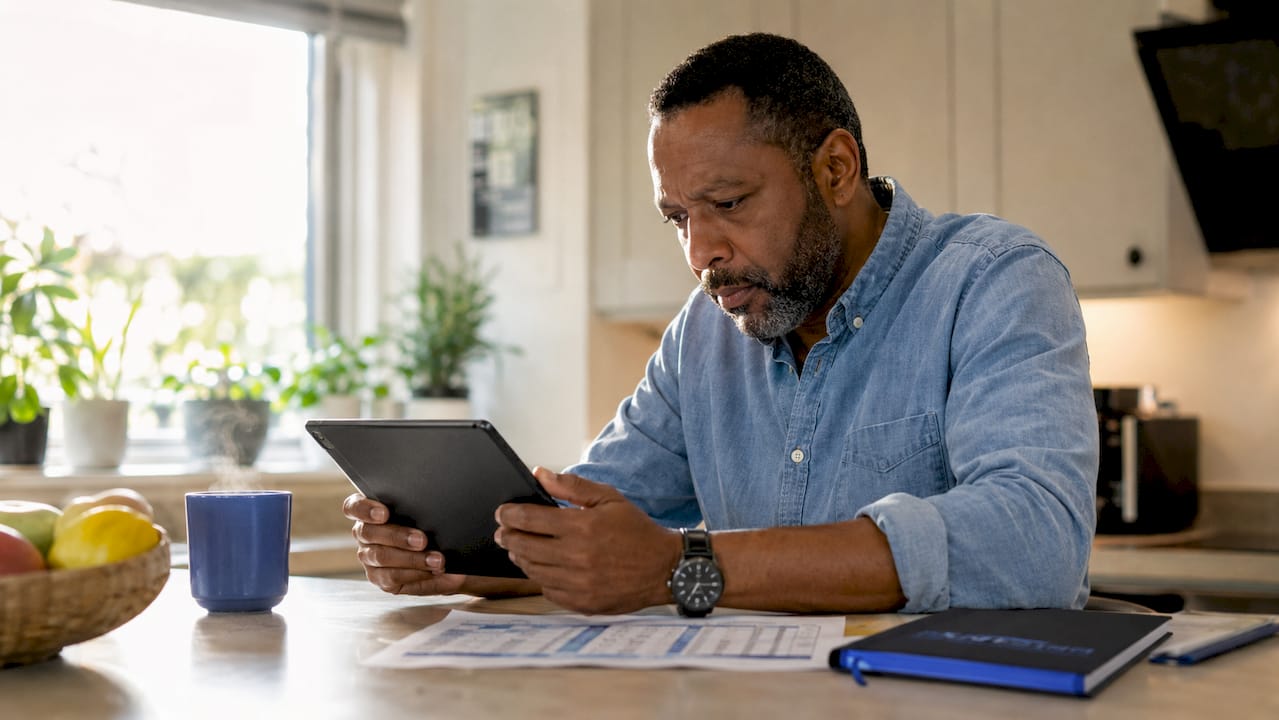 Fleet manager using tablet with fleet software