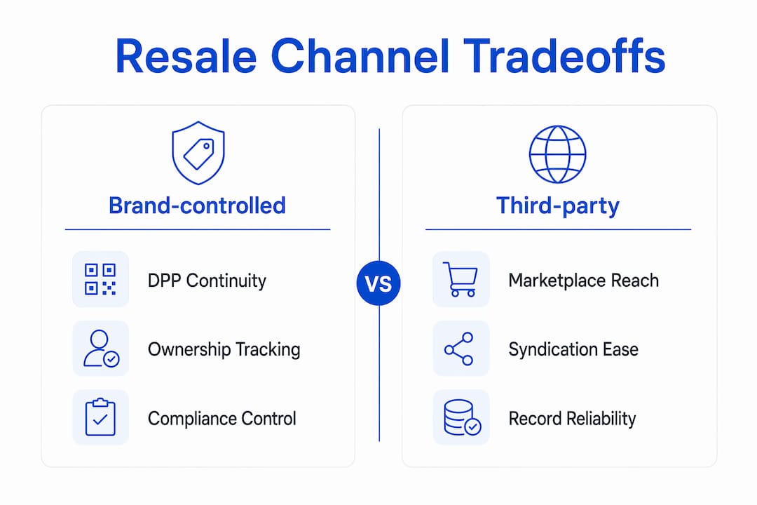 Comparison infographic of resale channels
