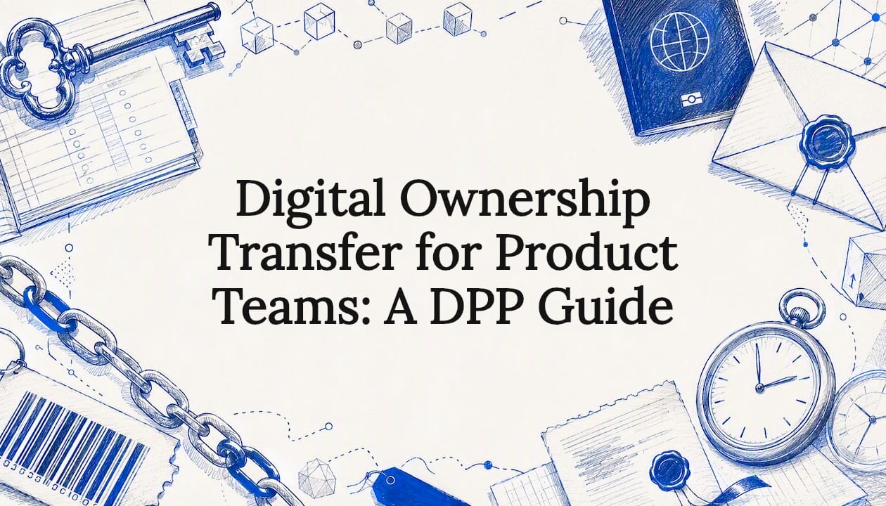 Decorative digital ownership transfer title card