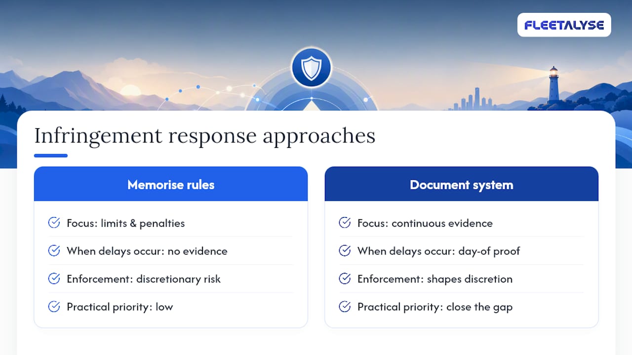 What the research actually tells us about infringements — overview diagram