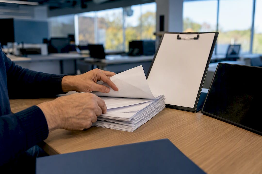 Hands sampling fleet compliance records