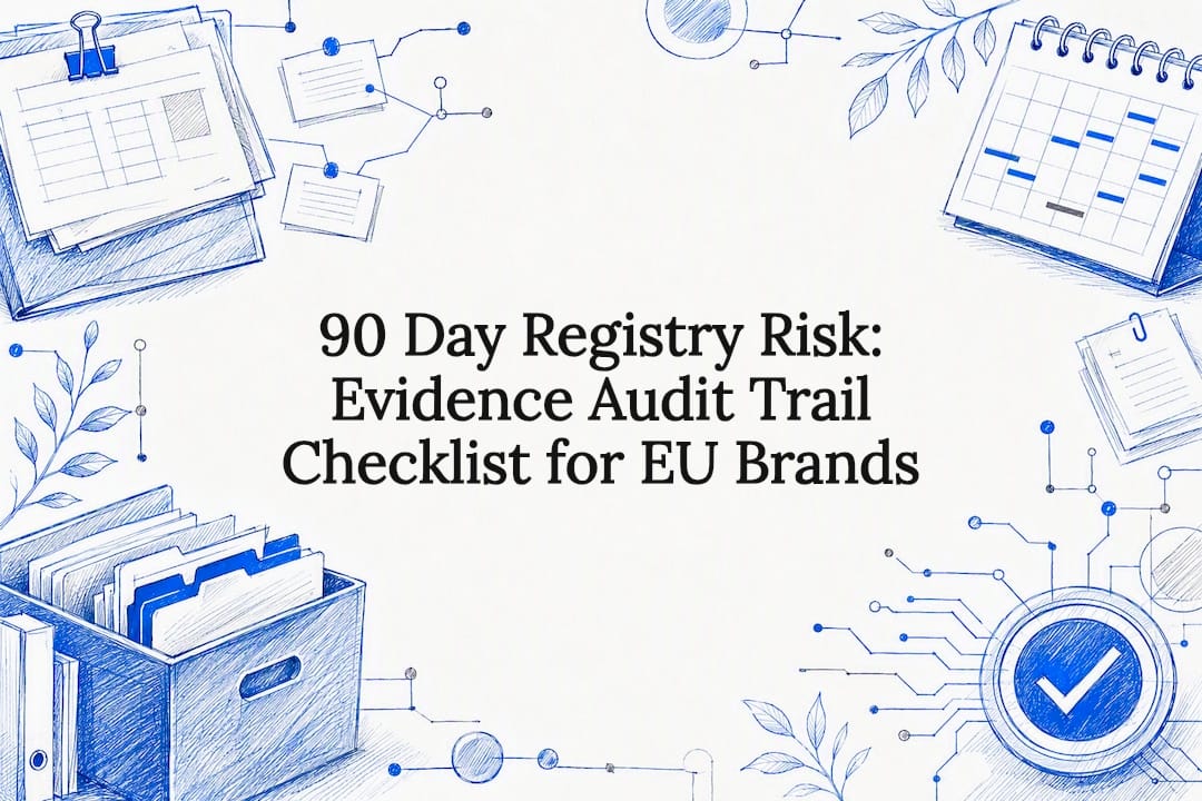 Decorative evidence audit trail title card