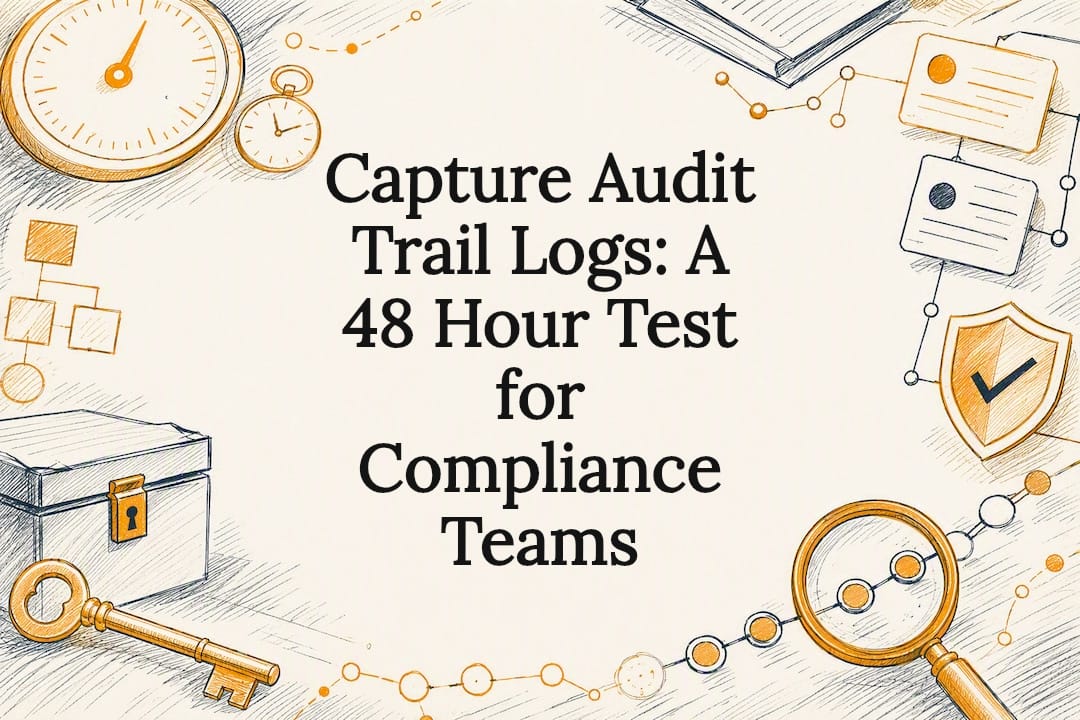 Capture Audit Trail Logs: A 48 Hour Test for Compliance Teams