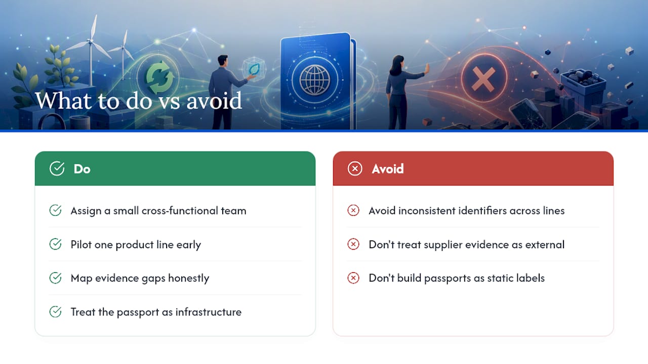 What Manufacturers Get Wrong About Digital Passports — overview diagram
