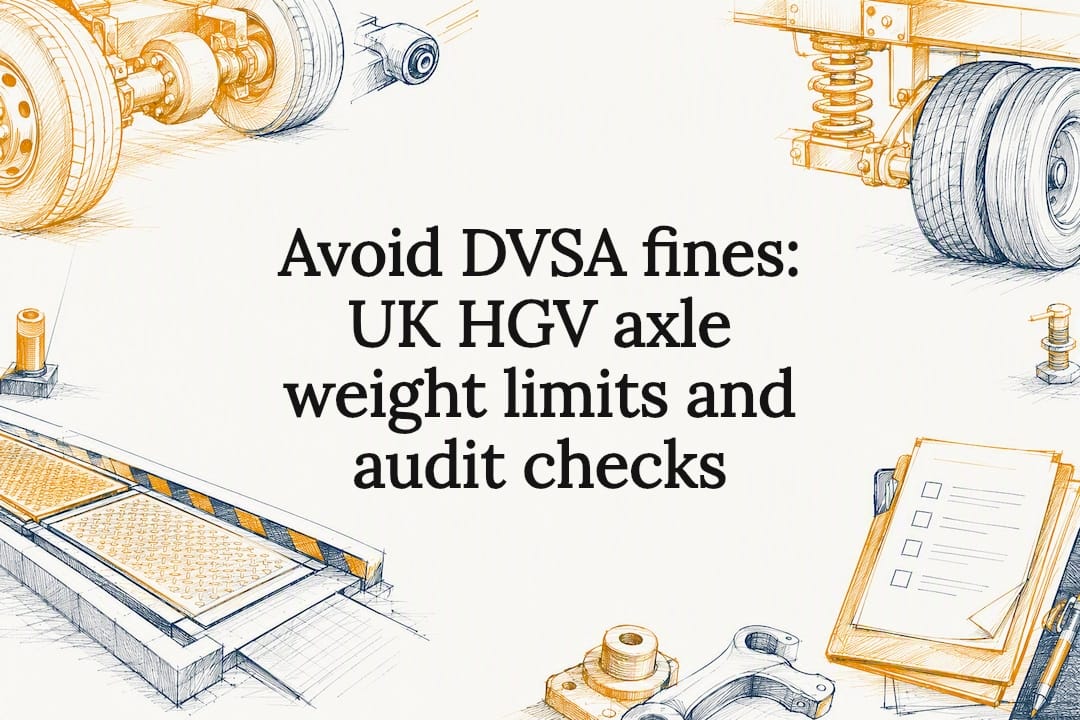 Avoid DVSA fines: UK HGV axle weight limits and audit checks