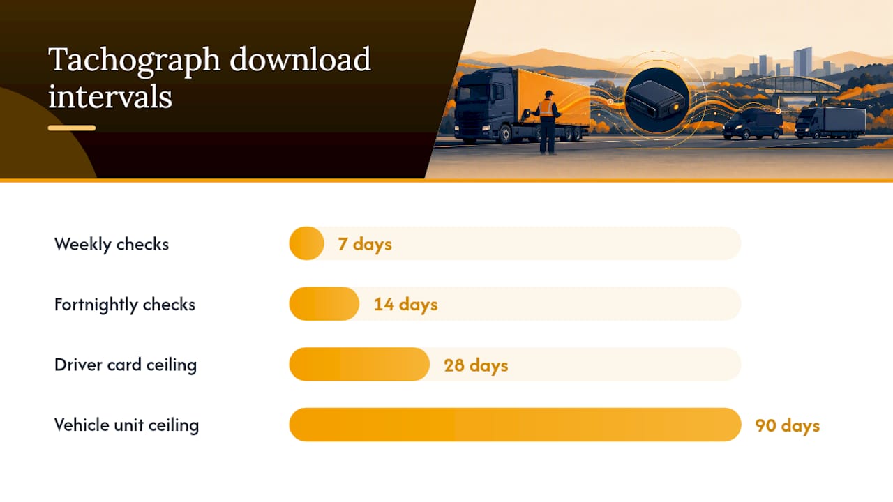 Tachograph download deadline comparison