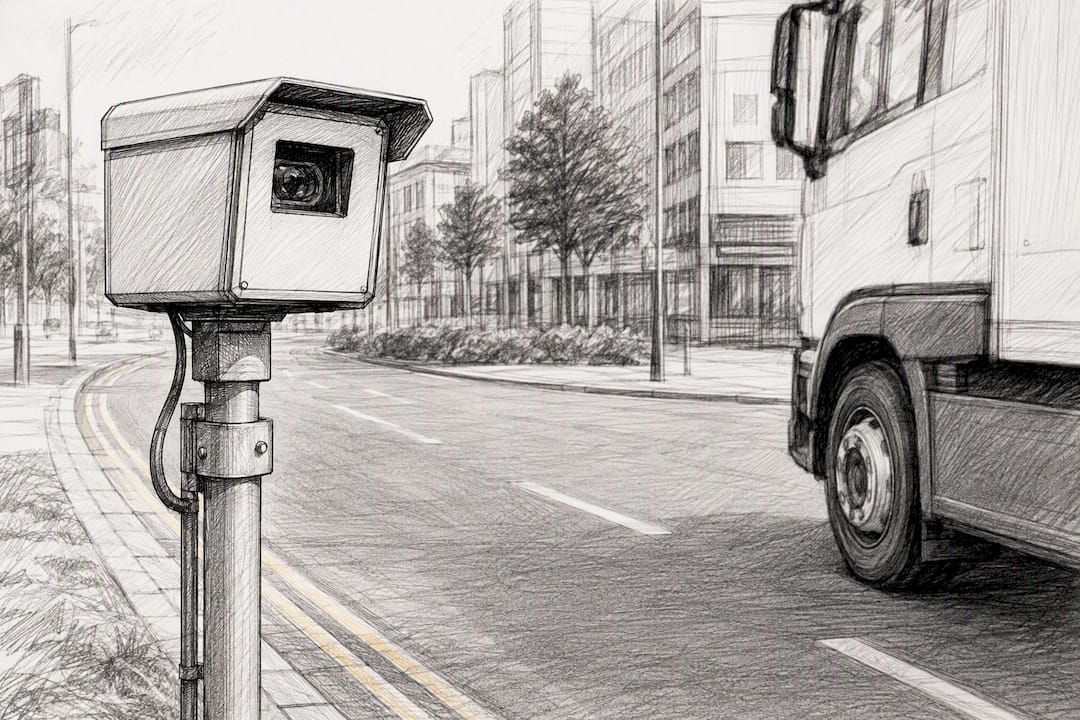 ANPR camera monitoring a clean air zone