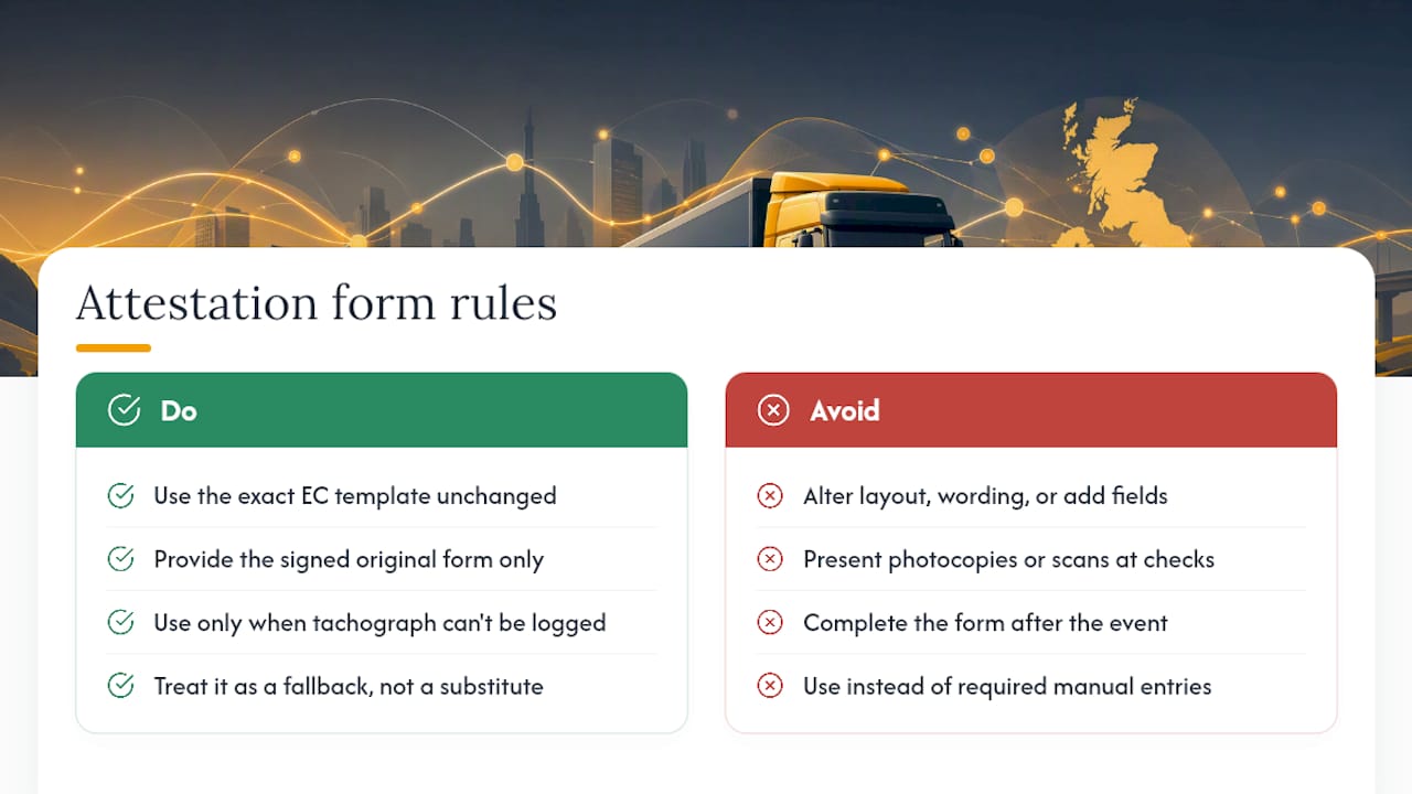What is the attestation of activities form? — overview diagram