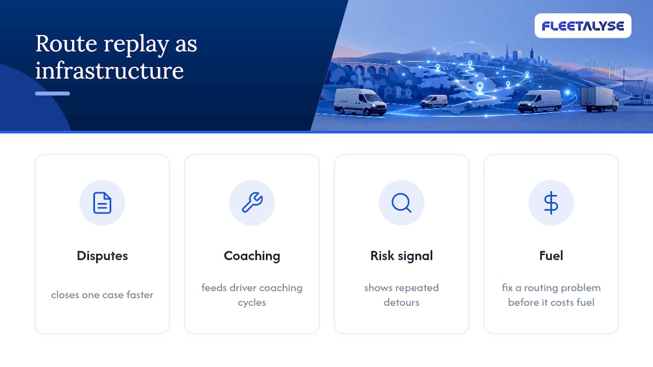 Why route replay should be a core compliance tool — overview diagram