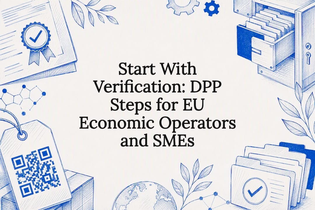 Decorative DPP verification title card illustration