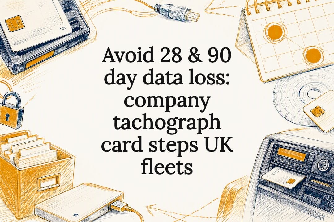 Avoid 28 & 90 day data loss: company tachograph card steps UK fleets