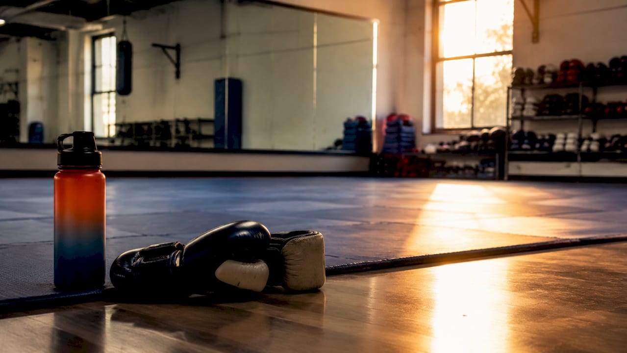 Empty martial arts mat symbolizing class no-shows