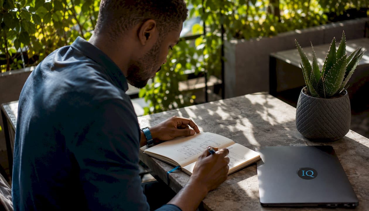 Hands using digital tablet for business tasks