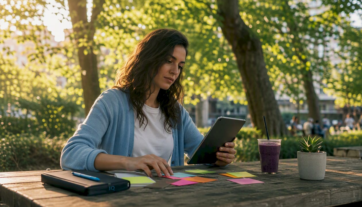 Solo founder working with AI social media scheduler
