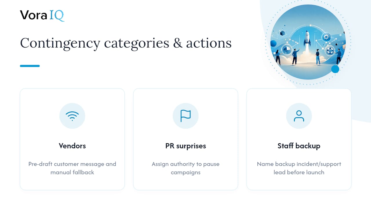 Three launch contingency categories and responses