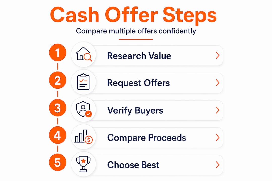Step-by-step process for cash home offers