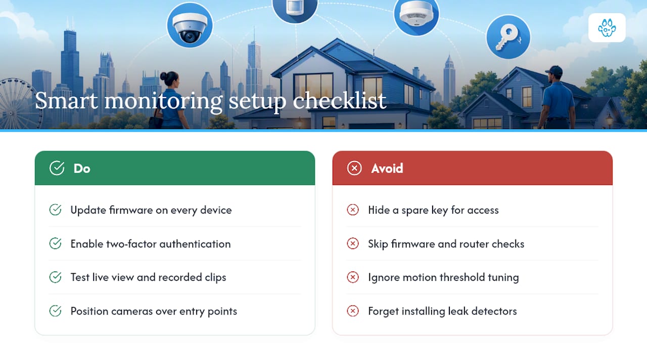 How to set up smart home monitoring correctly, overview diagram