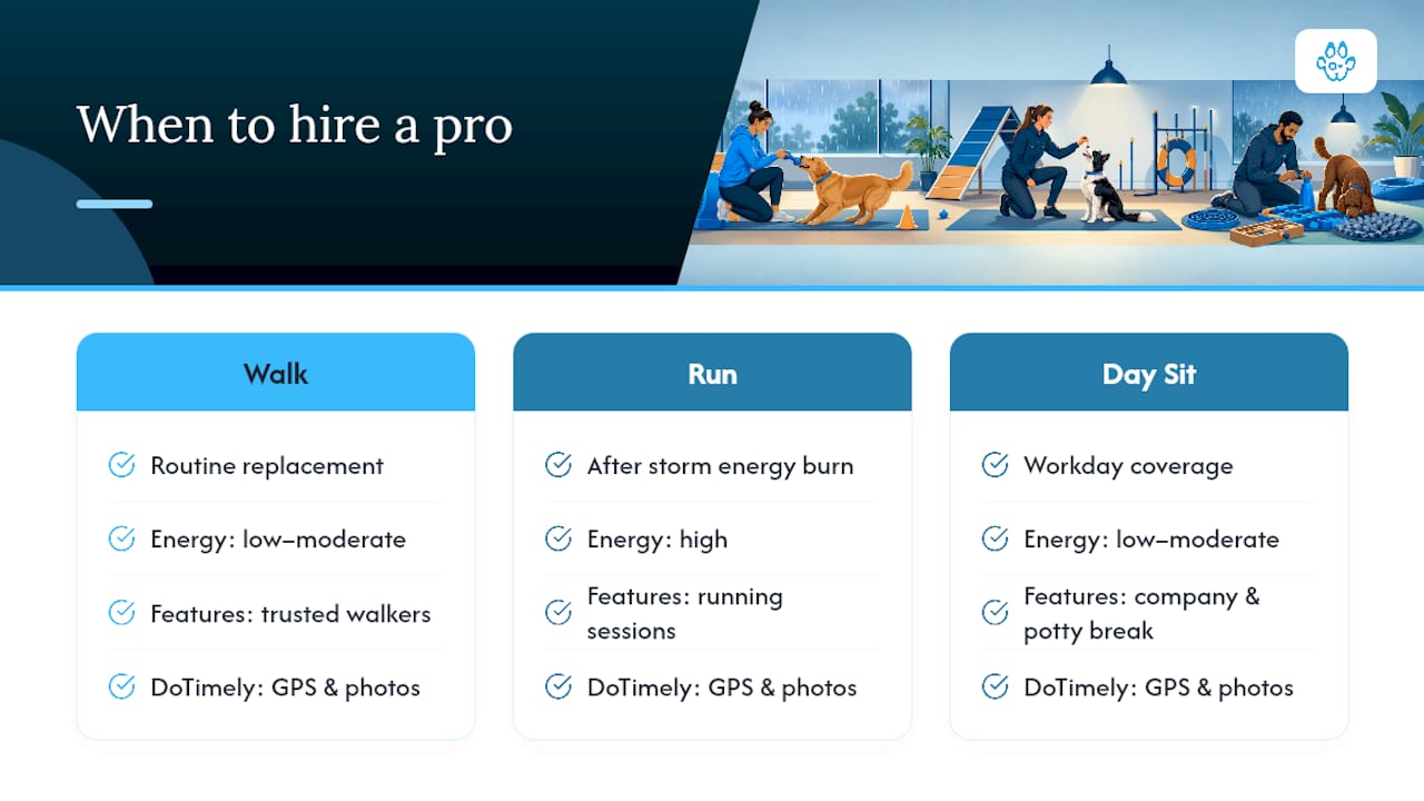 When You Need a Professional on Rainy Days — overview diagram