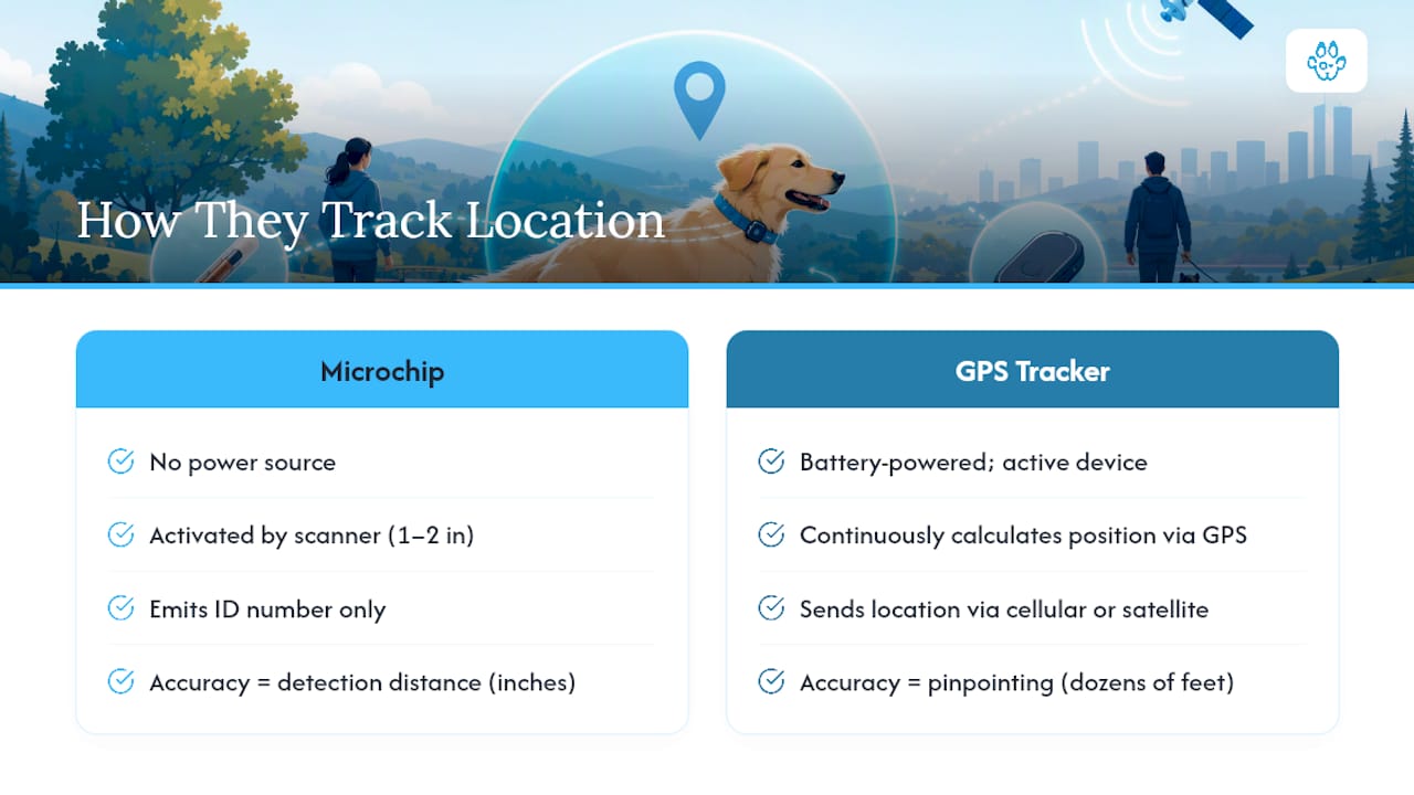 Microchip and GPS tracker comparison