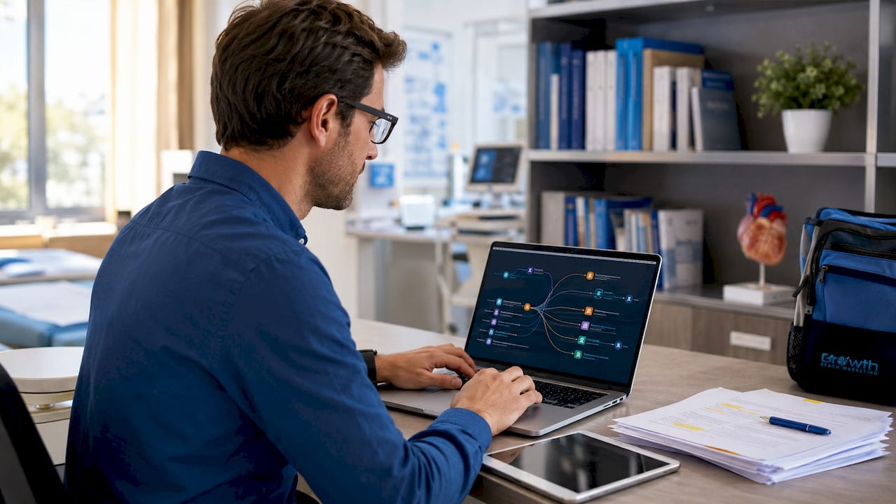 IT specialist working on patient data integration