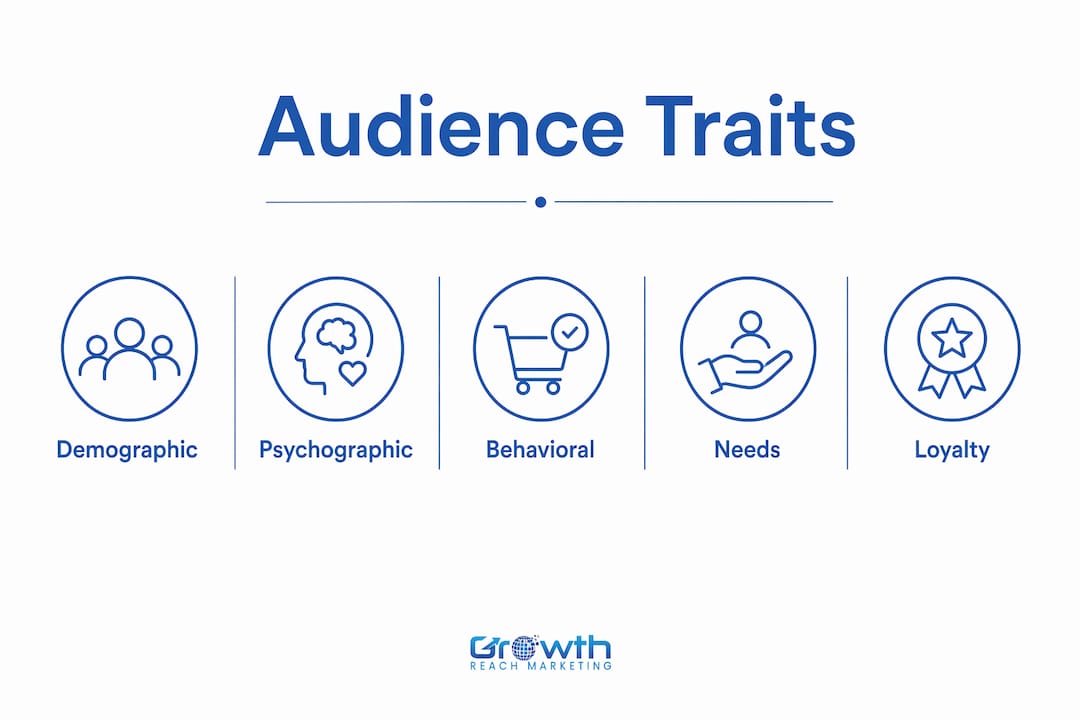 Infographic depicting key characteristics of beauty niche audiences