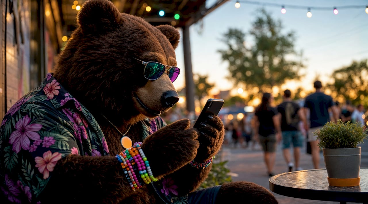 Hands authenticating merch with digital wallet app