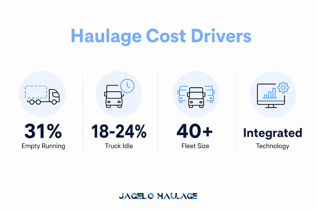 Infographic showing haulage cost drivers