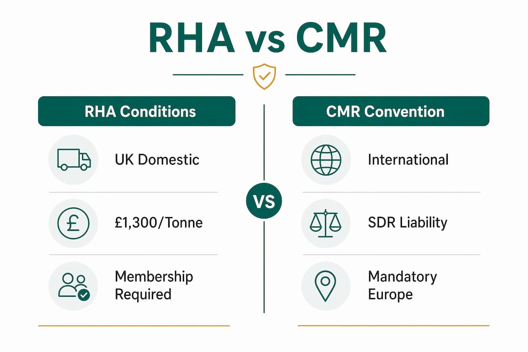 Infographic comparing RHA and CMR conditions