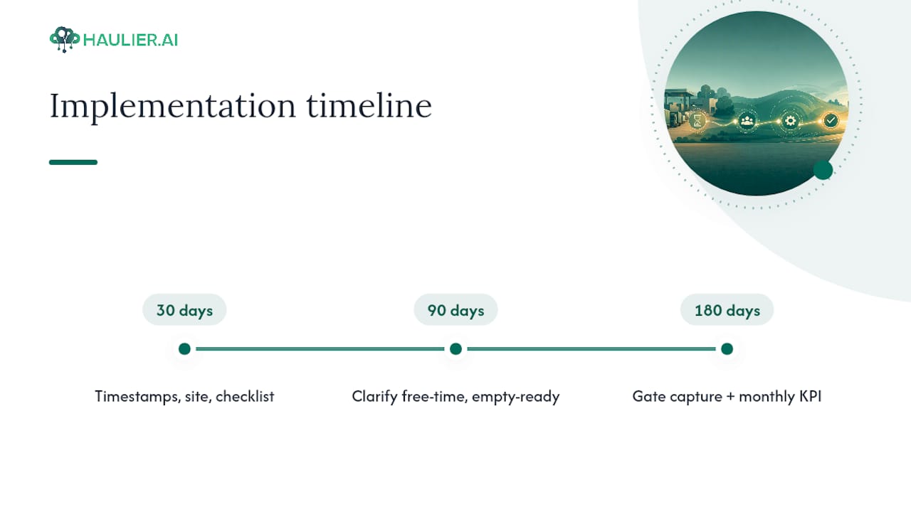 What I'd fix in 30, 90 and 180 days — overview diagram
