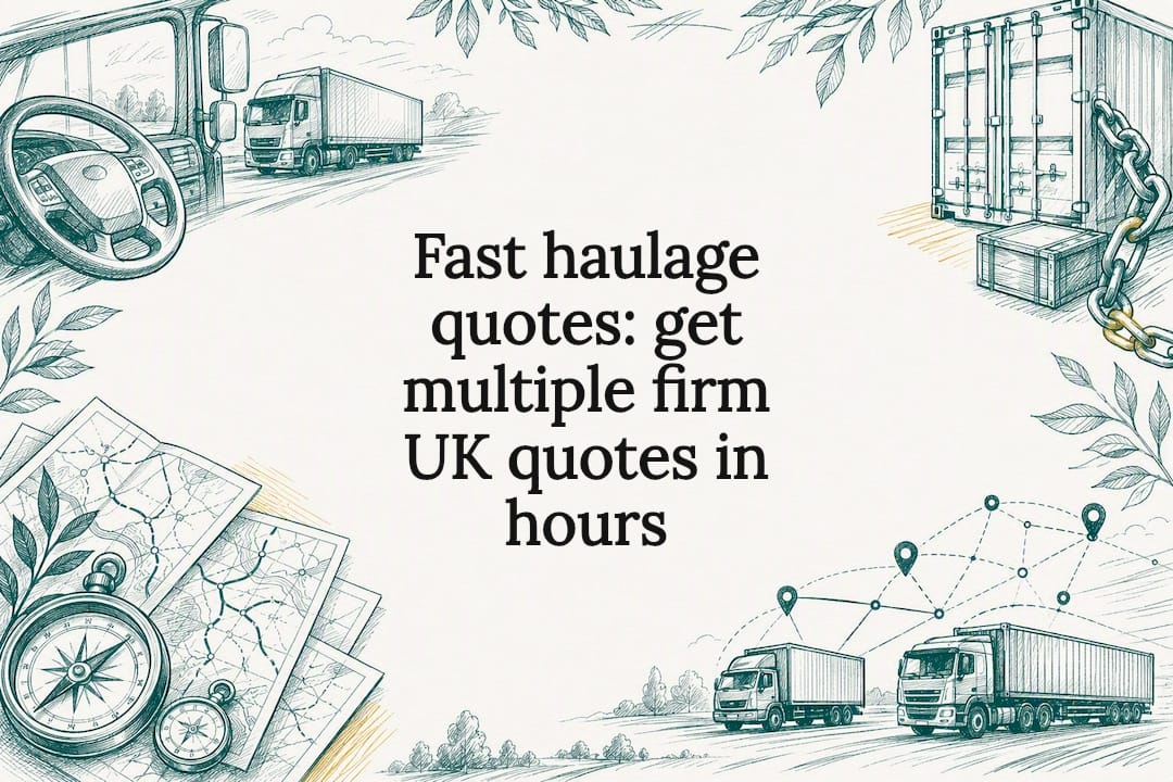 Decorative title card illustration for haulage article