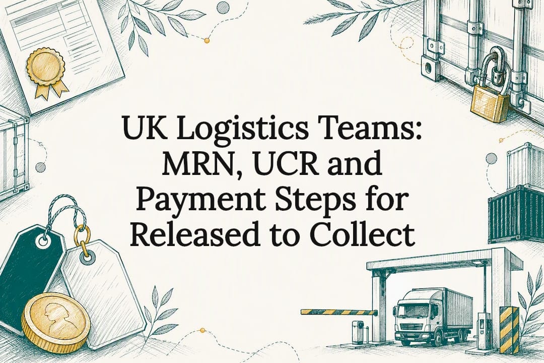 Customs release logistics title card
