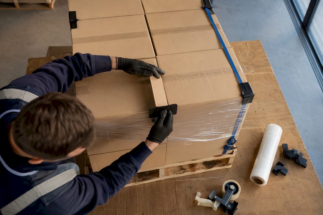 Cartons secured for LCL freight handling