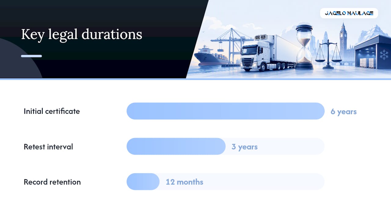 What are the legal approvals for reefer transport in the UK? — overview diagram