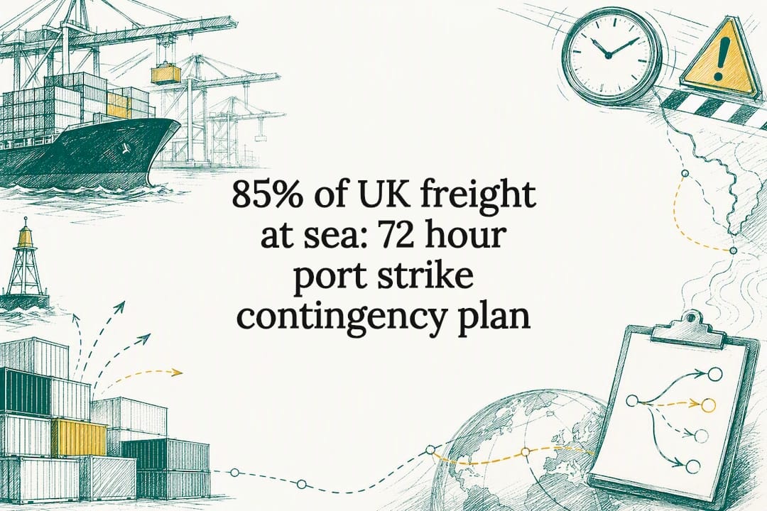 Port strike contingency plan title card