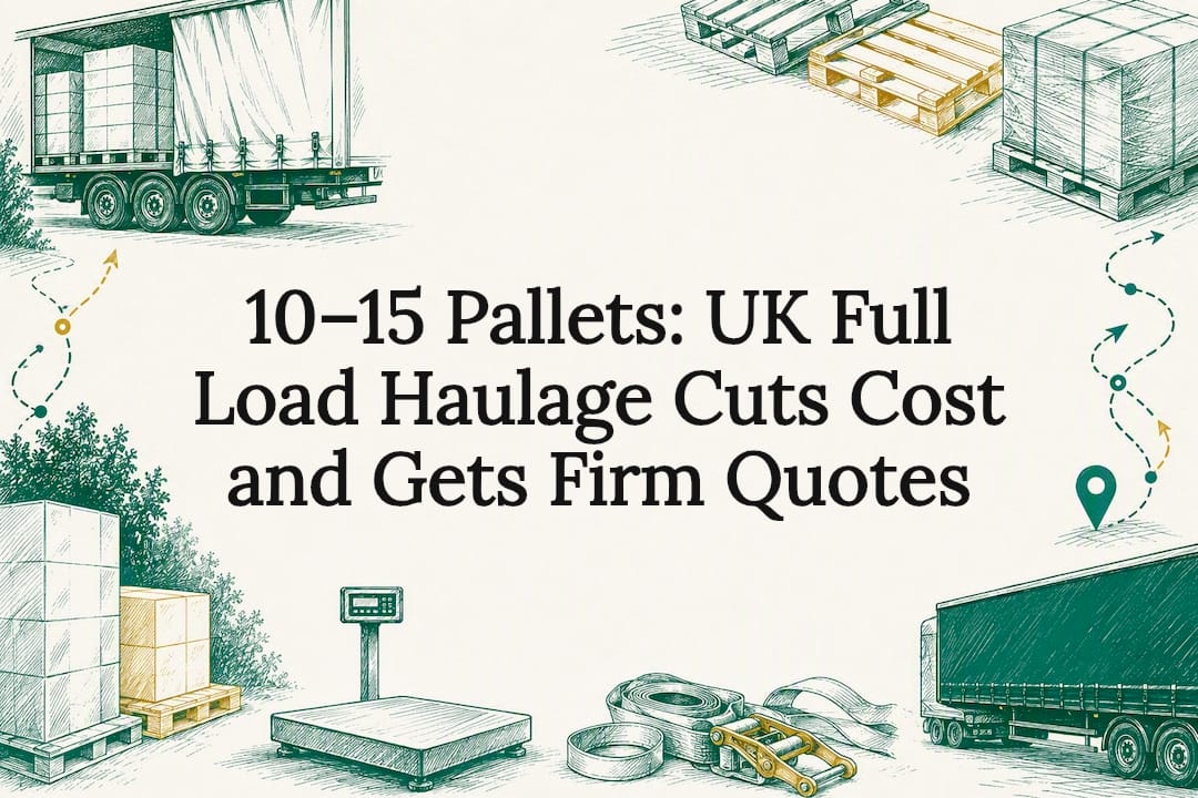Decorative full load haulage title card