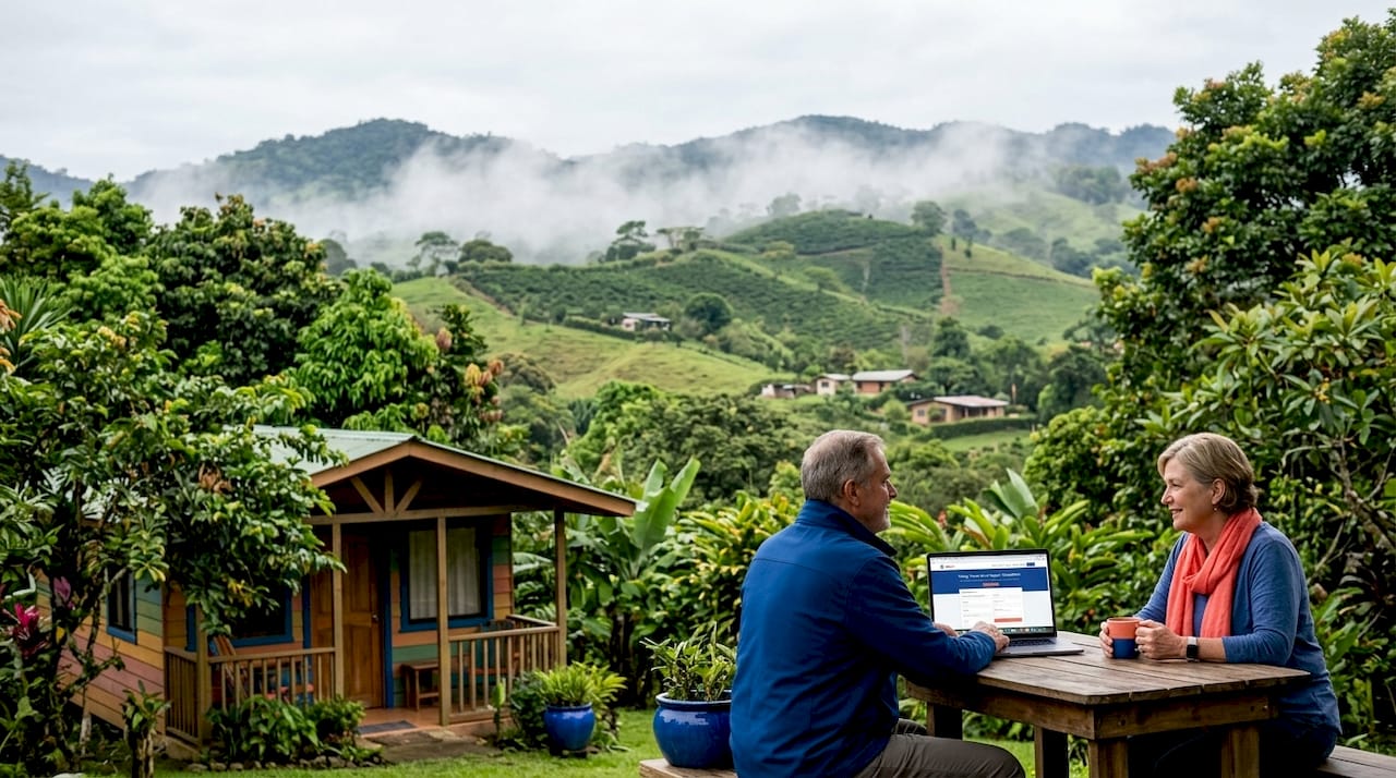 Landscape view of Boquete Panama