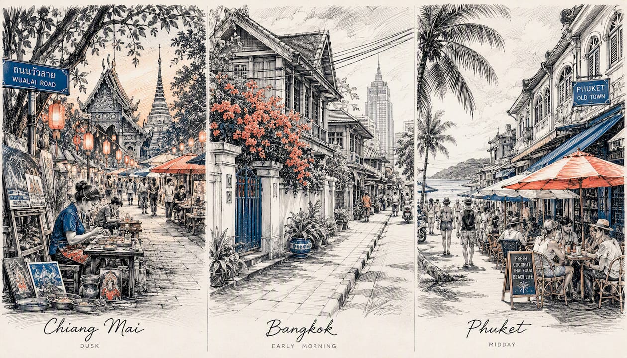 Cityscapes: Bangkok, Chiang Mai, Phuket