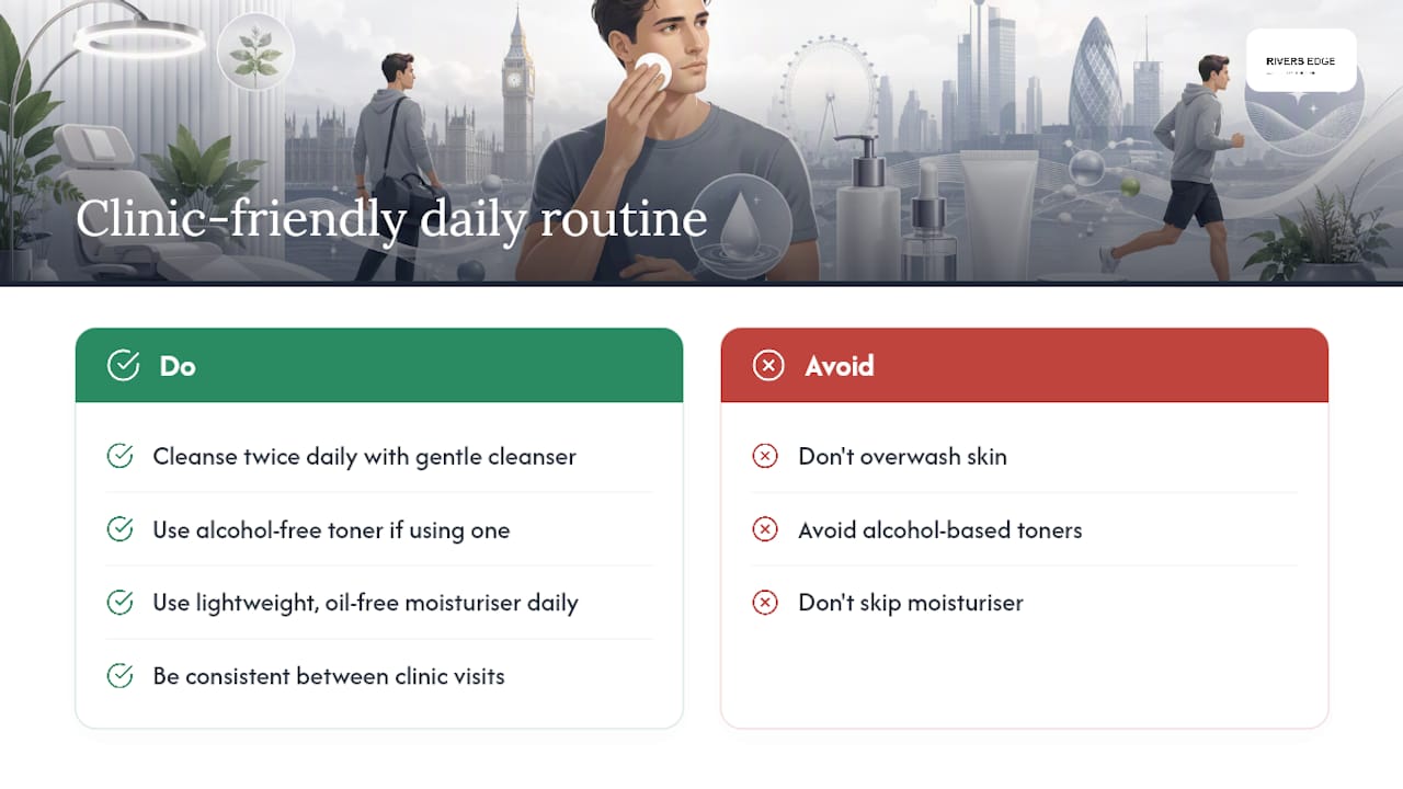 Building a daily routine that supports your clinic results — overview diagram