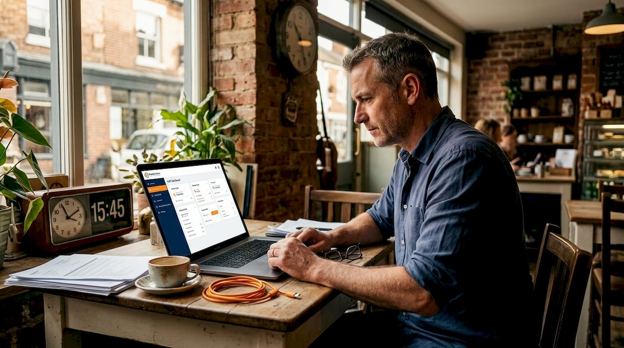 Hospitality manager using VoIP dashboard