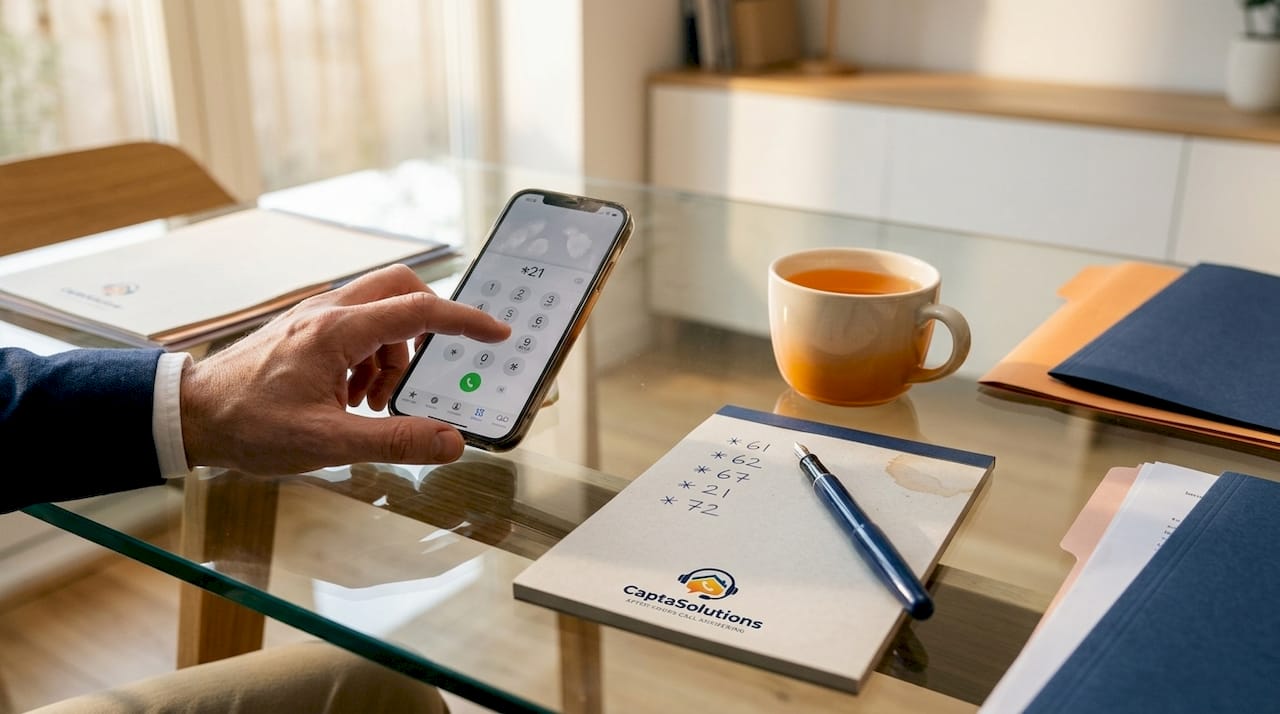 Hand dialing star code for call forwarding
