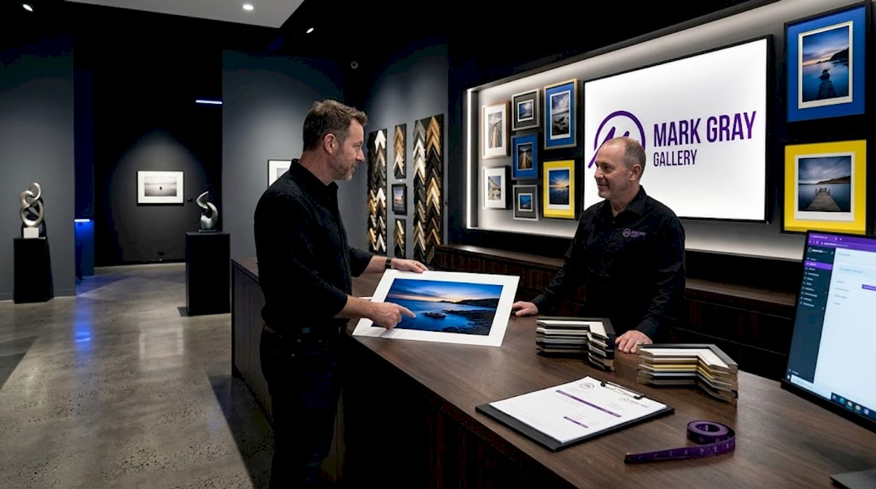 Customer discusses framing costs for photo print
