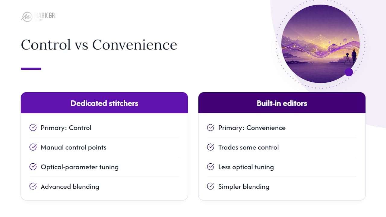 Panorama software feature comparison diagram