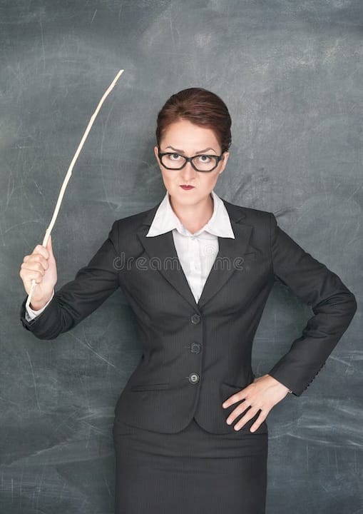 Angry teacher stock image. Image of blackboard, glasses - 32749491