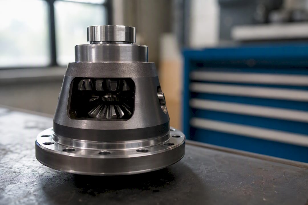 Close-up of camera lens and machine part